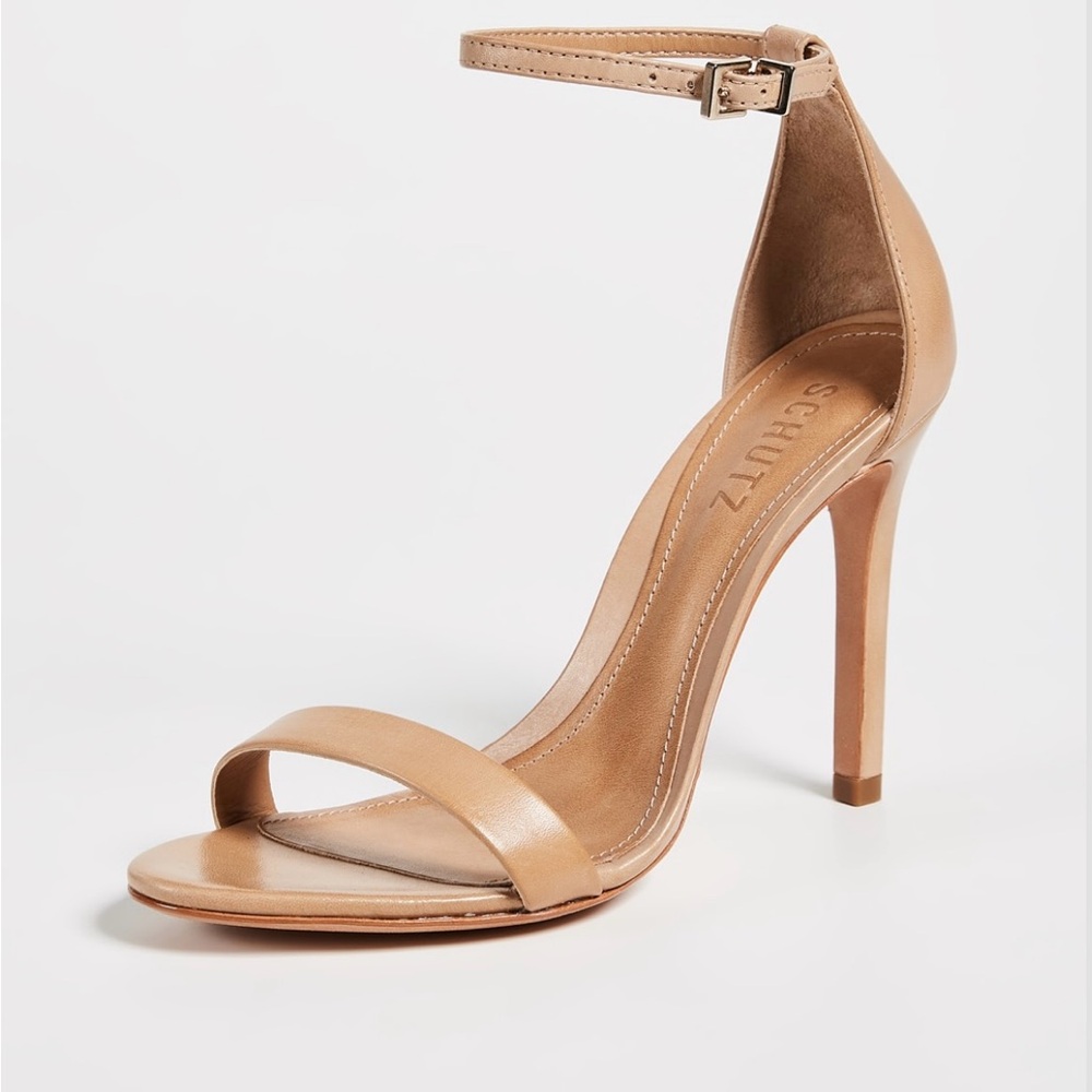 SCHUTZ Cadey Lee Sandals, Worn Once, Size 7.5, Color Light Wood